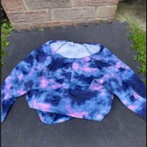 Crop long sleeve bathing suit